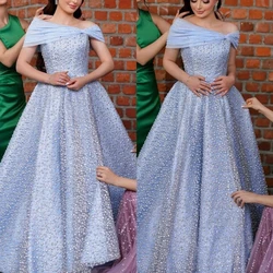 Customized Exquisite Intricate Off-the-shoulder Ball Gown Quinceanera Dresses Beading Satin Evening Saudi Arabia