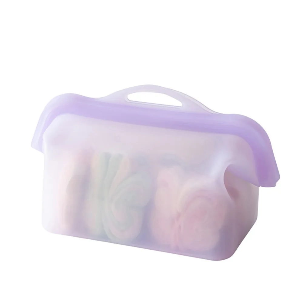 Leak Proof Silicone Food Storage Bags Self-Standing High-Temperature Reusable Freezer Bag Multi-functional Odor-Proof