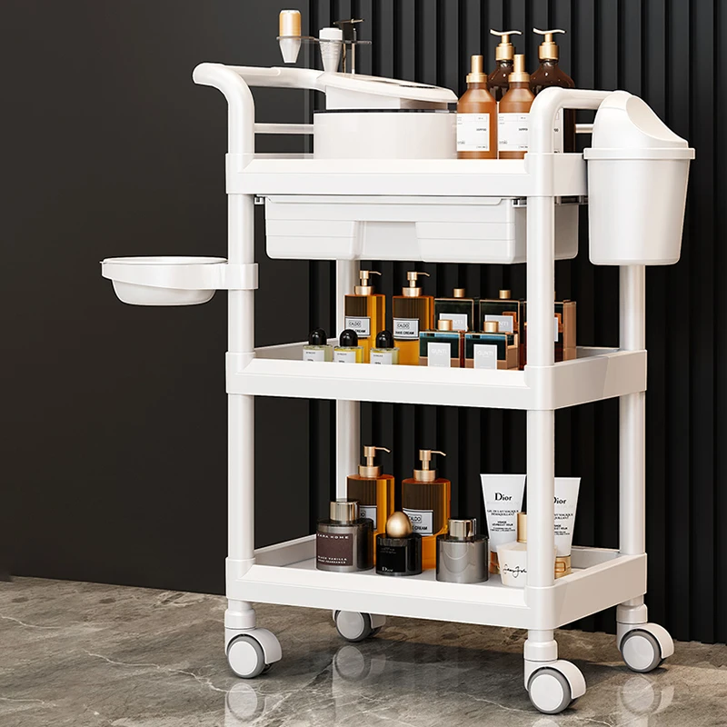 Bar Pediküre Regal Salon Trolley Regal Gast Lieferung Friseursalon Trolley Friseur Rollwagen hübsche Möbel fg19