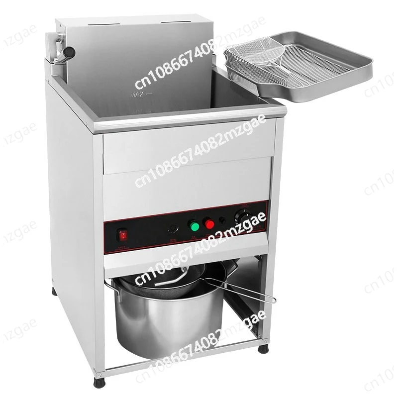 Commercial large opening vertical electric fryer Commercial, fried chicken chops 30L/40L single cylinder large capacity