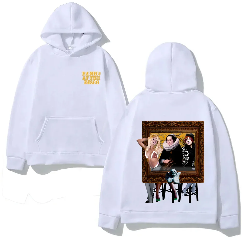 RAHMENABDECKUNG HOODIE 2025Neue Panik! bei der Disco Gleiche wie offizielle Website Kleidung Herbst/Winter Sudaderas Pullover Hohe Qualität