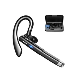 Bluetooth 5.1 Business Earphones HD StereoHeadphones Handsfree Call Noise Canceling Wireless Headset With HD Mic for Driving