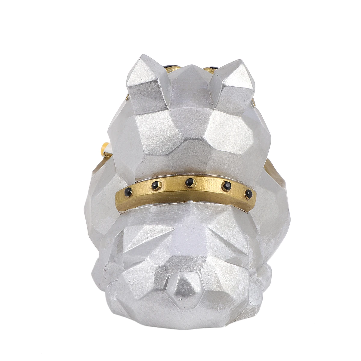 

Cool Dog Ashtray Creative Personalized Ashtray Resin Desktop Dog Ornament Desktop Funny Ashtray for Home (Silver)