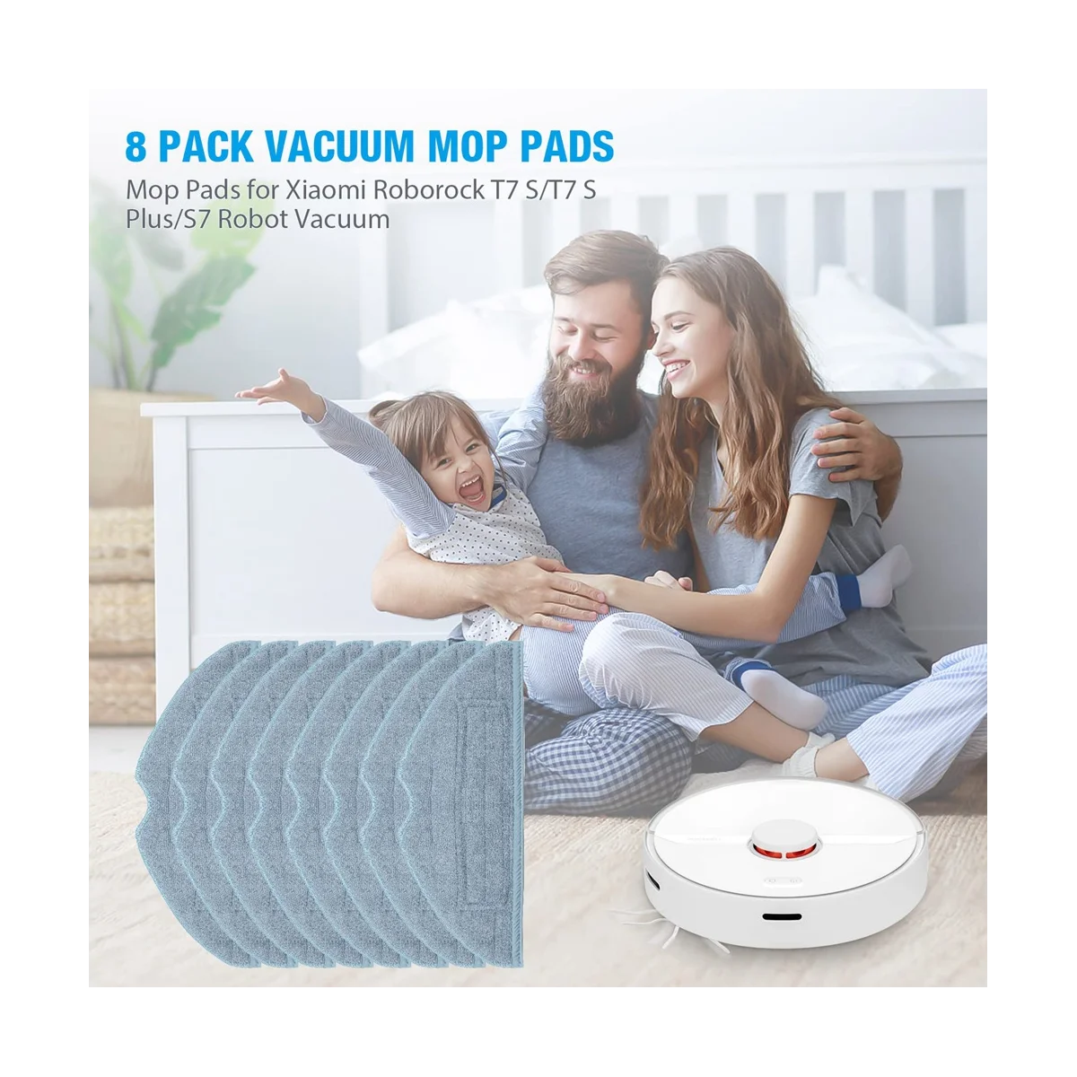 12 قطعة من وسادات الممسحة لـ S7 S7 + S7 MaxV، S7 MaxV Plus، T7S، T7 Plus، T7S Plus، G10S، G10S PRO مكانس كهربائية روبوتية - أجزاء ساخنة