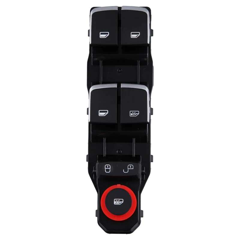

Left Front Door Window Glass Lift Switch Round KeyJAS