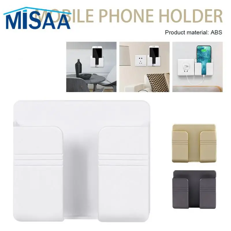 Modern Storage Box With Socket Convenient Cell Phone Charging Organizer Smart Home Wall Mount Remote Control Holder Actual