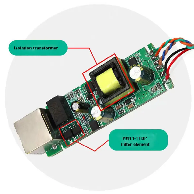 Separator POE POE mocy moduł zasilający zewnętrznej linii izolacyjnej 48V do 12V