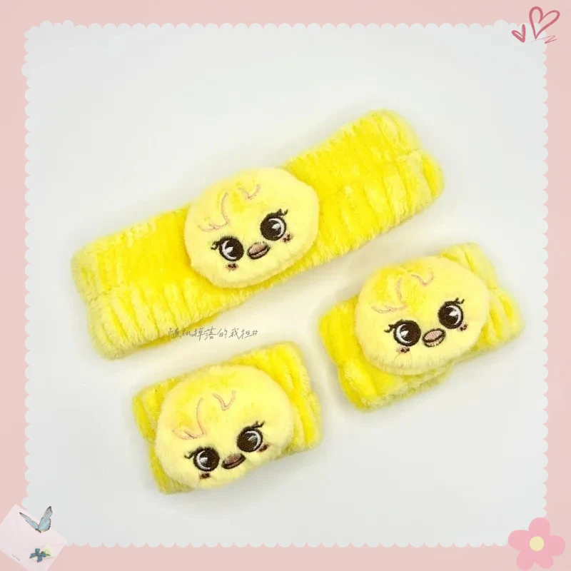 SKZOO Idol 2025 Latest Hair Strap and Wristband Set, Celebrity Same Style, Surrounding Face Wash, Hair Bundle, Cute Solid Color