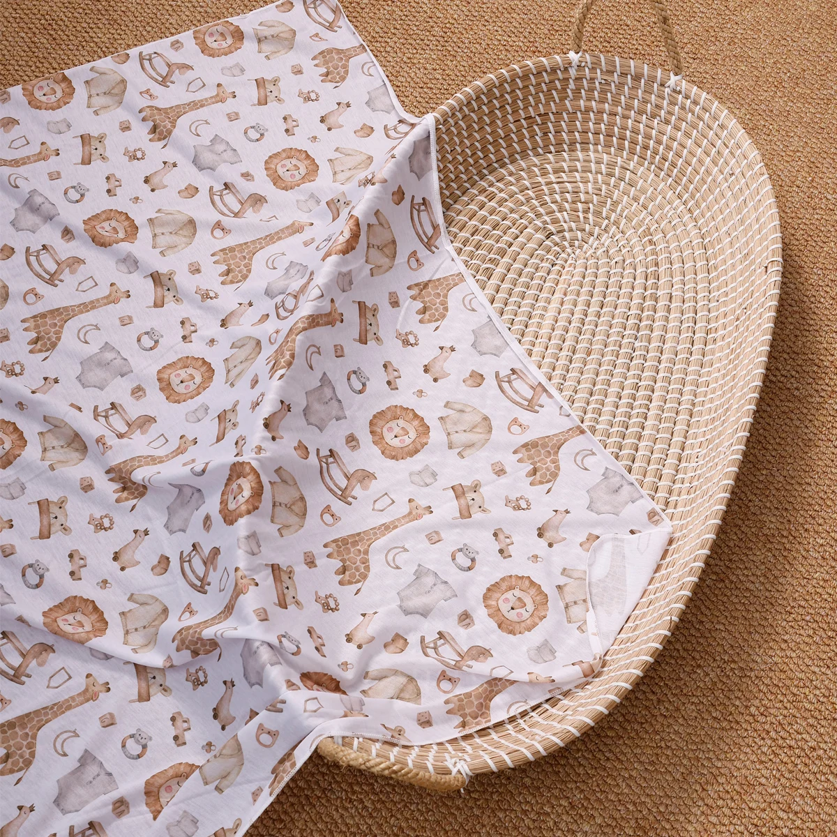 Elinfant 100% Polyester Baby Swaddle Blanket,Soft Newborn Infant Sleeping Quilt,Cozy Baby Bath Towel,Nursing Cover