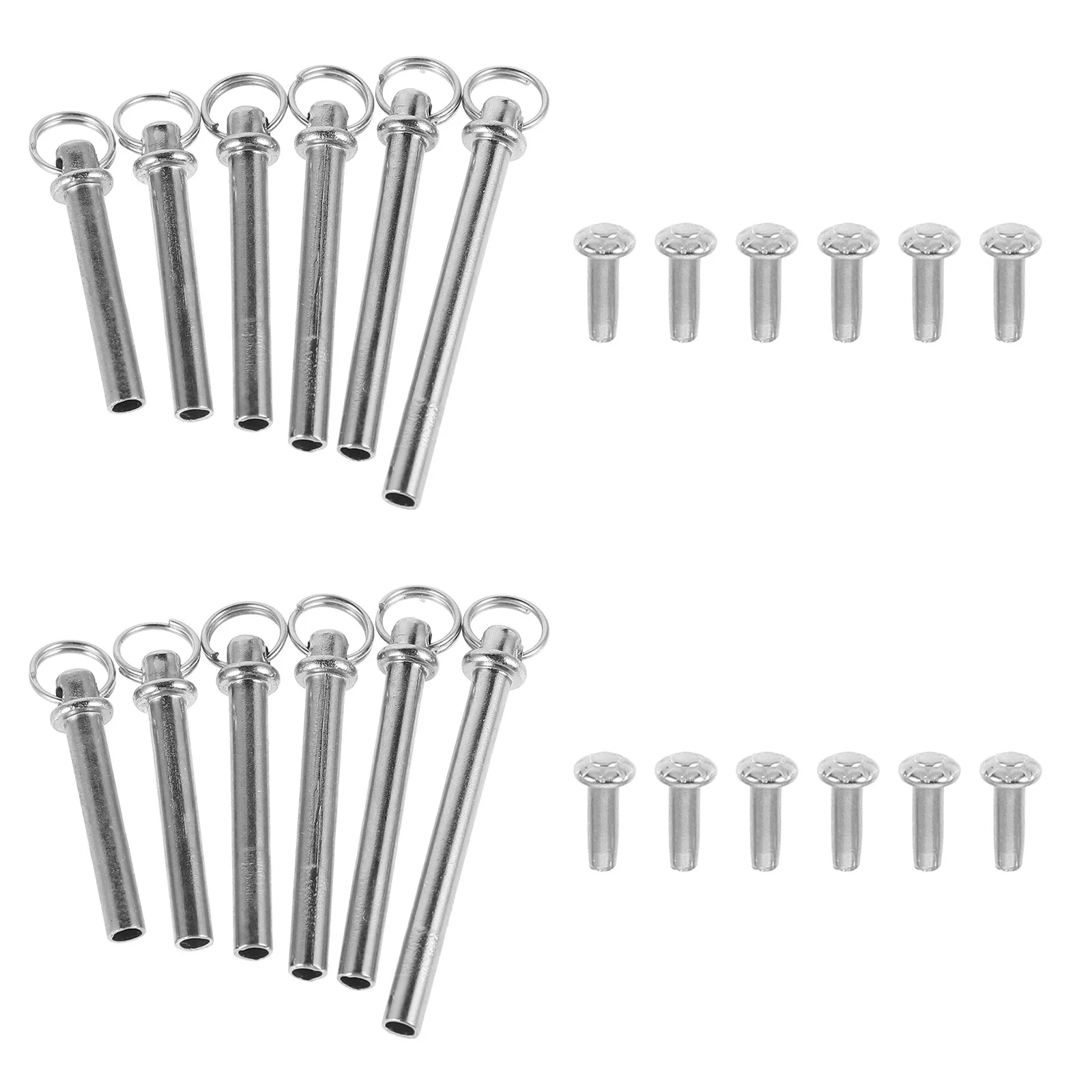 

13Sets Folding Fan Repair Parts Stainless Steel Shaft Rivets Nuts Replacement Kit DIY Hand Fan Shaft Repair Accessories
