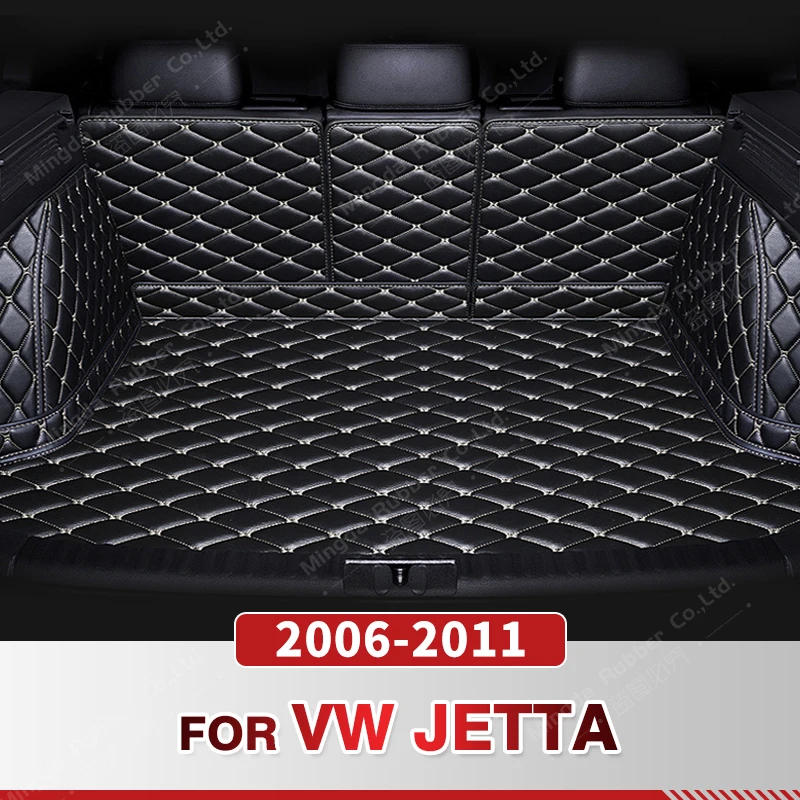 

Auto Full Coverage Trunk Mat For VOLKSWAGEN VW JETTA 2006-2011 10 09 08 07 Car Boot Cover Pad Interior Protector Accessories