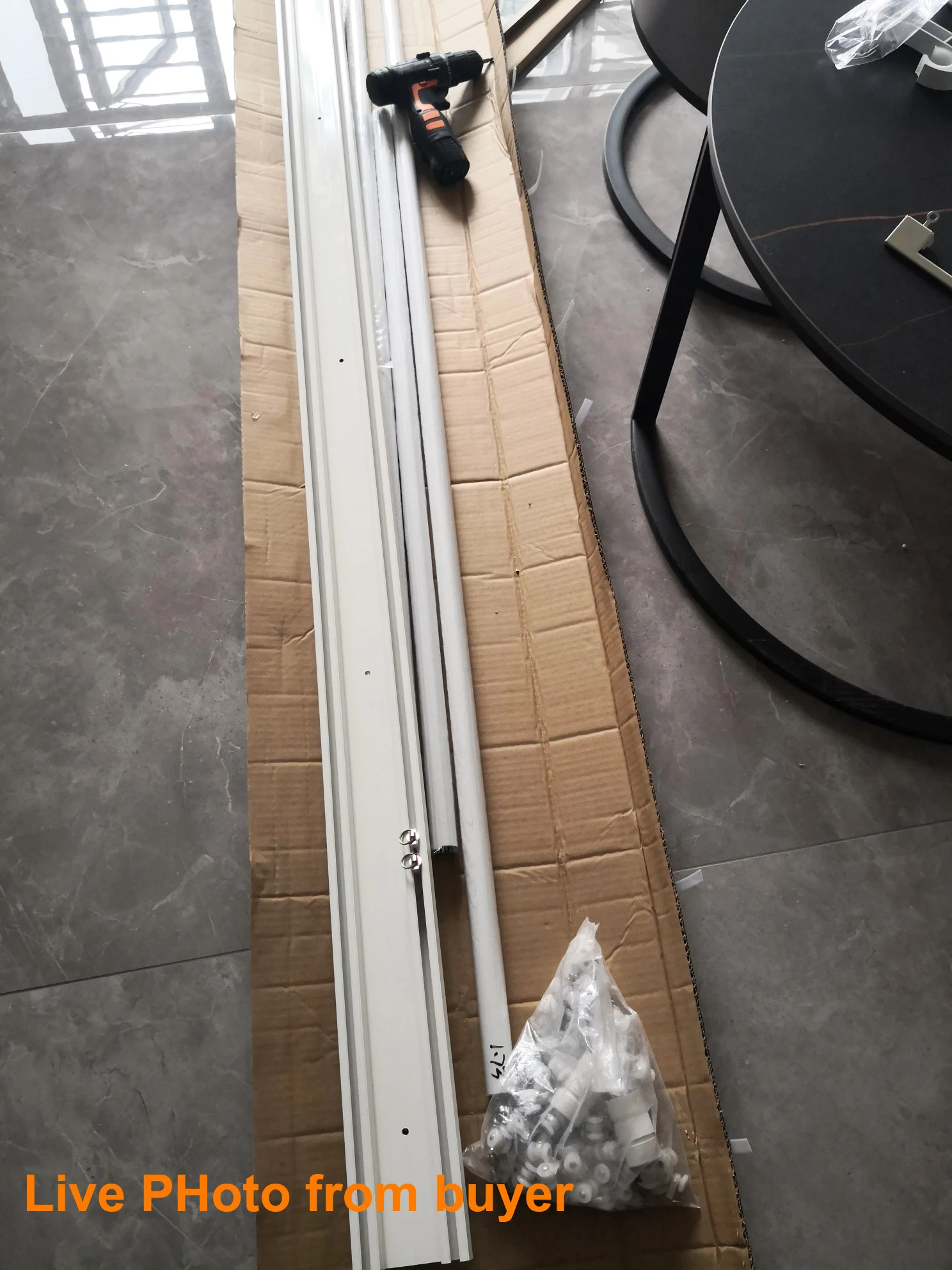 Customized Chinese Classic Black Square Decorative Head Silent Double Curtain Rods For Windows 1.6MM Thickened Aluminum Alloy