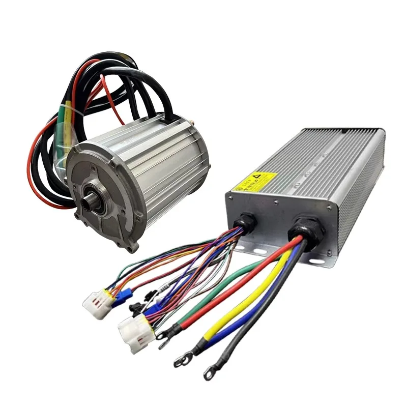 60v72v 2000W Permanent Magnet Synchronous Motor with 14 Tooth Internal Spline and Controller for Tricycles and Four