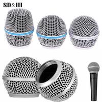 Microphone Replacement Head Steel Mesh Handheld Microphone Grill Mesh Head Fits Shure Beta 57A 58A 87A 845S 945