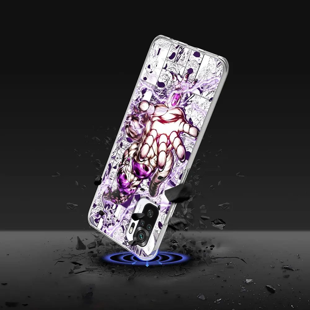 Funda Dragon Ball Manga para Xiaomi Redmi Note 8 10 10S 13 12 9 11 Pro Plus 11S 14 9S 11T 12S 11E TPU transparente a prueba de golpes