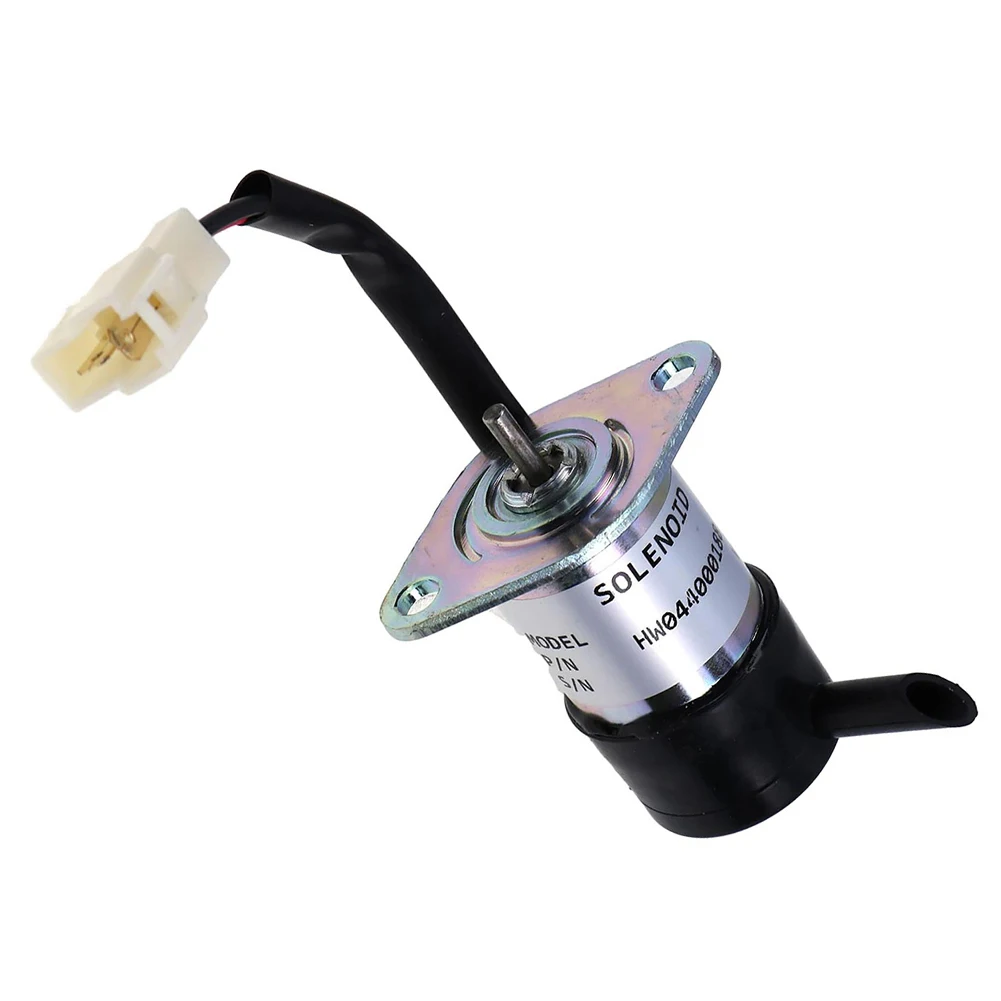 12V Replacement Fuel Shutoff Solenoid Valve Part 1627160012 for Kubota BX2200D BX2660D BX2670 BX2680 Agricultural Machines