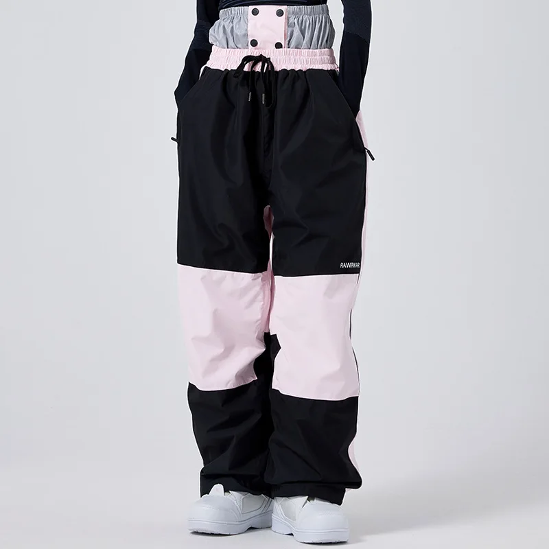 Sport all'aria aperta 2025 nuovi pantaloni da sci pantaloni da sci da donna snowboard antivento impermeabile inverno caldo pantaloni da neve da uomo larghi