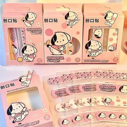 Kawaii Cute Sanrio Pochacco Band-Aid Hemostasi Waterproof Ventilate High Elasticity Anti Wear Friend Gift Birthday Gift For Girl