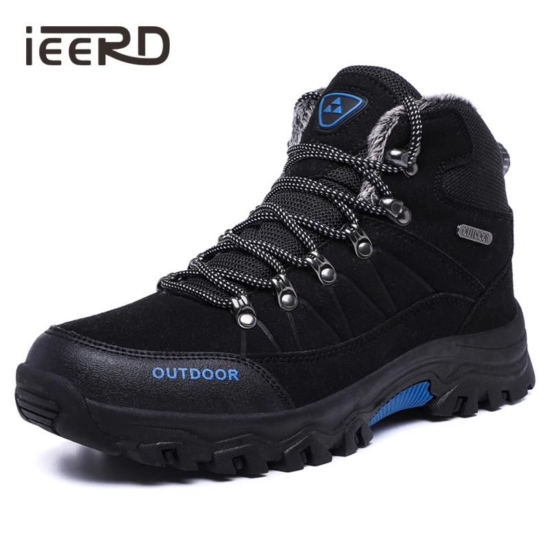 

Supper Warm Men Hiking Boots Waterproof Outdoor Non-slip Sneakers Men Professional Climbing Shoes Man Winter Boots