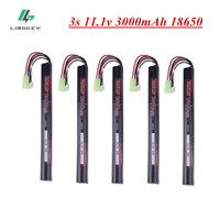 11.1V 3000MAH 18650 Lipo Battery for AKKU Mini Airsoft Gun RC model toys accessories 3S 11.1V Rechargeable Battery Small tamiya