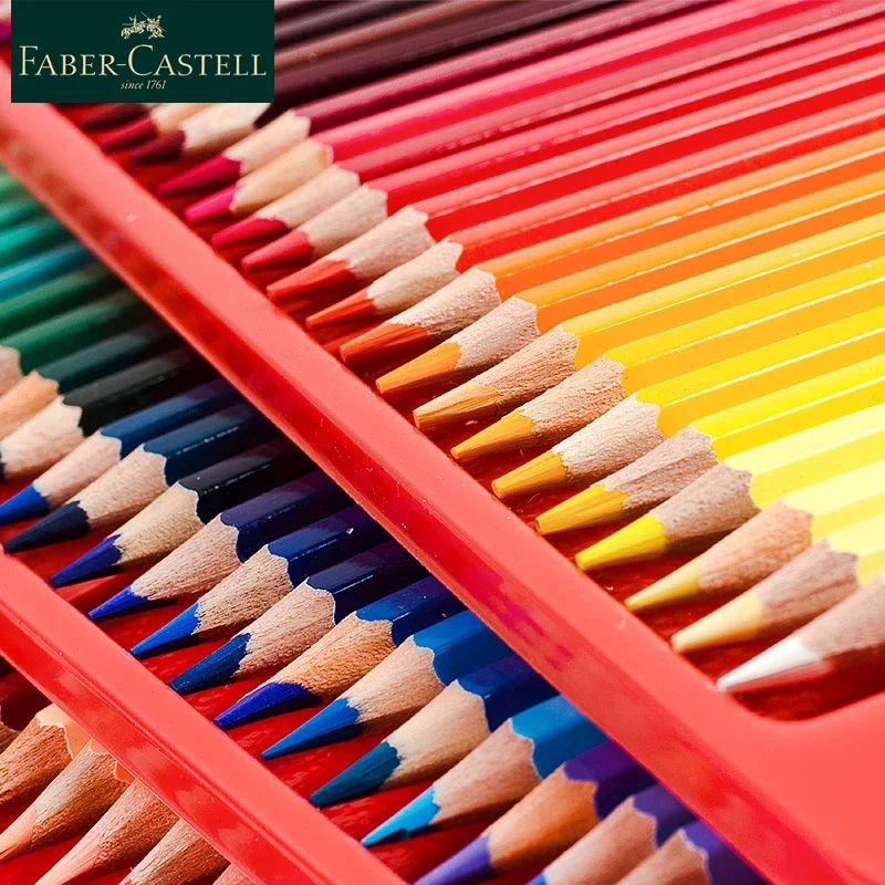 Faber Castell Oily Colored Pencils 36/48/72/100 Colors Color Pencil Wooden Painting Pencils Professional Drawing Art Supplies