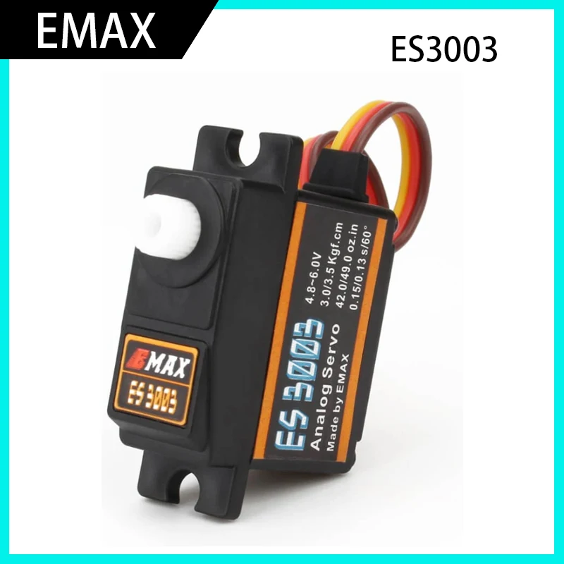 Future Flight EMAX ES3003 17 г 3,5 кг 4,8-6 В 0,13 с 23T аналоговый сервопривод с пластиковой шестерней для модели радиоуправляемого самолета