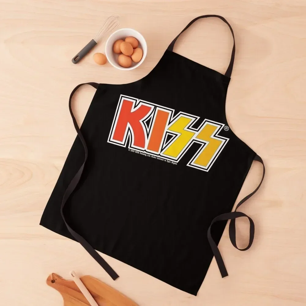 

Kiss Band Halloween Colors Logo Apron christmas kitchen Hairdresser Apron