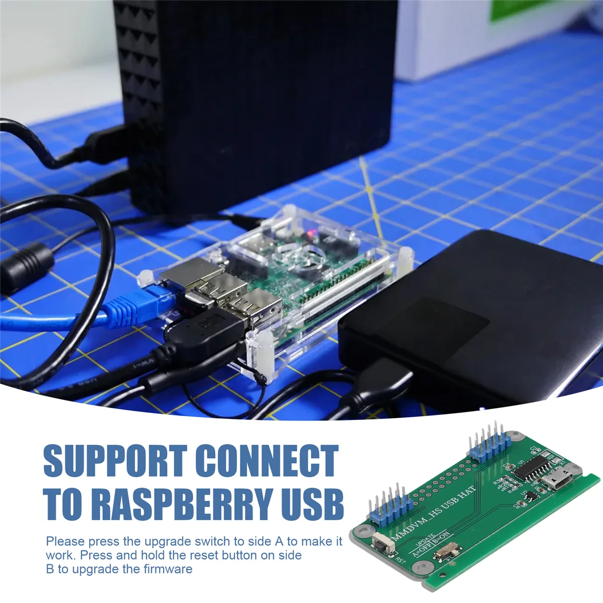 MARQ Jumbospot MMDVM HS USB HAT плата адаптера замена для Rasberry Pi для Windows Linux Android Hotspot DSTAR DMR