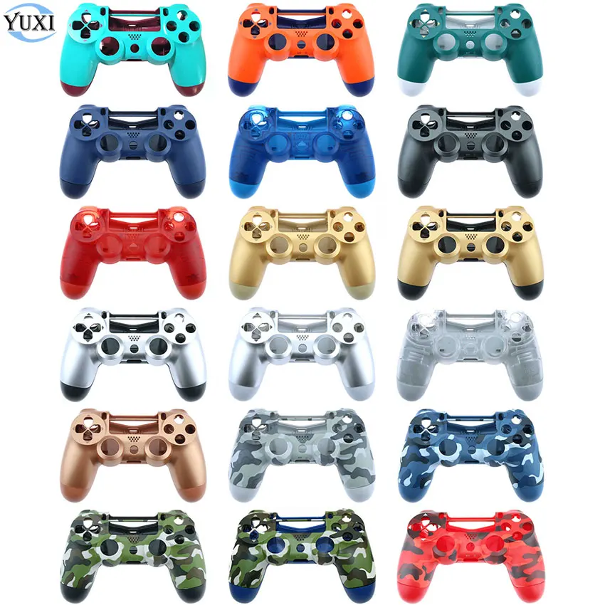 

YuXi Replacement Front Back Hard Plastic Upper Housing Shell Case For PS4 Pro 4.0 Controller JDS040 JDM-040 Gamepad