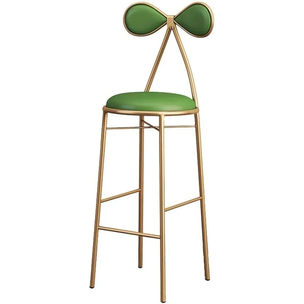 

Ergonomic PU Cushioned Bar Stool with Backrest for Kitchen, Restaurant, and Cafe | Supports Up to 440lbs, Multicolor Options