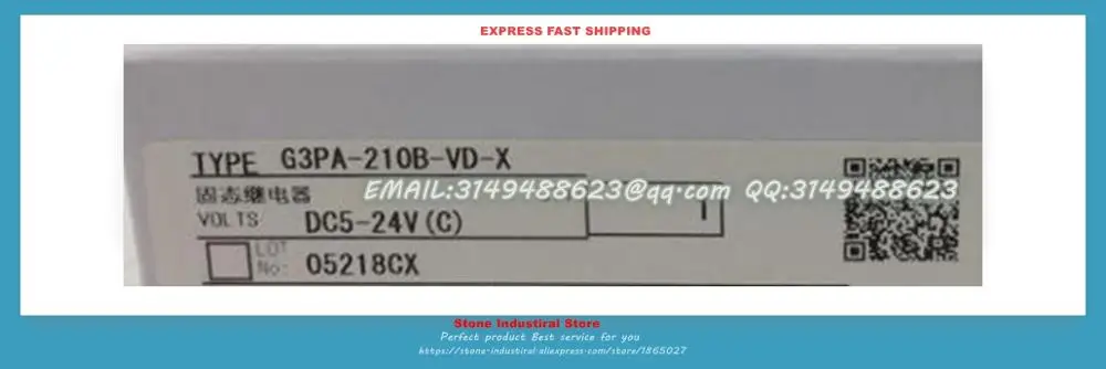 

Твердотельный G3PA-210B-VD-X G3PA-220B-VD-X G3PA-240B-VD G3PA-A20-VD-X Новый