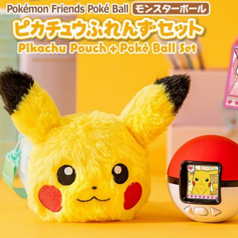 pokemon-friends-pikachu-plush-bag-poke-ball-carry-on-bag-pendant-decoration-storage-bag-anime-peripheral-festival-toy-gift