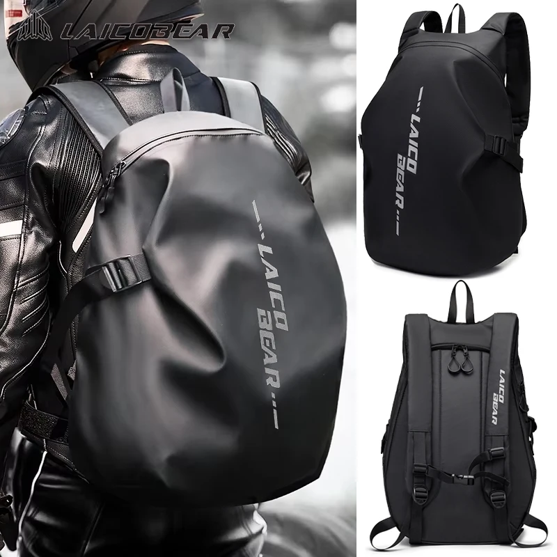 

Motorcycle Backpack for Men Women Waterproof Motorbike Helmet Bag Laptop Rucksack Travel School Backpack Hiking Treeking Daypack