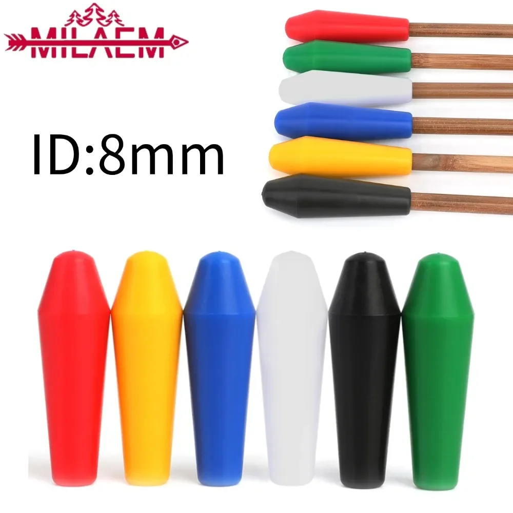 

3/6/12pcs Archery Nylon Arrowhead Broadhead Blunt Target Tips OD 8mm Shooting Training Bow and Arrow Game Practice Accessories