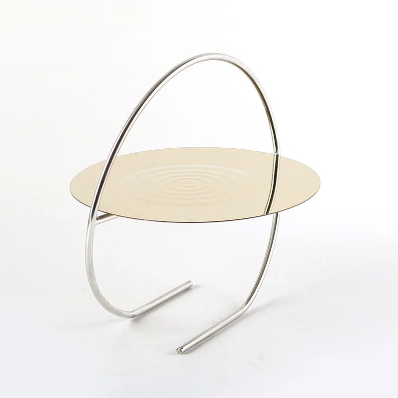 Simple afternoon tea dessert table ornament light luxury cake tray display stand model room hotel exhibition hallsoft decoration