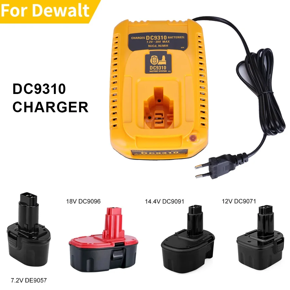 

Зарядное устройство DC9310 для NiCad и NiMh аккумулятора DEWALT 7,2–18 В DW9057 DC9071 DC9091 DC9096