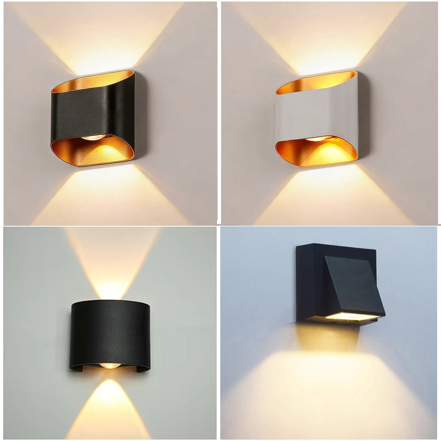 Modern Double-Sided LED Wall Light 2W/3W Up-Down Background  Decor Lighting for Hotel Living Room Bedside TV KTV Decor 85-265V