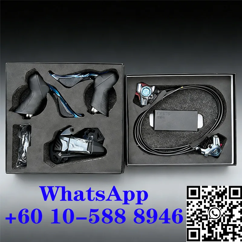 Conjunto de Transmissão Eletrônico Sem Fio Wheeltop GeX para Gravel 7-14 Velocidades, Coroa Única 1x, Trocador de Guidão Drop Bar e Câmbio Traseiro de Alta Tensão