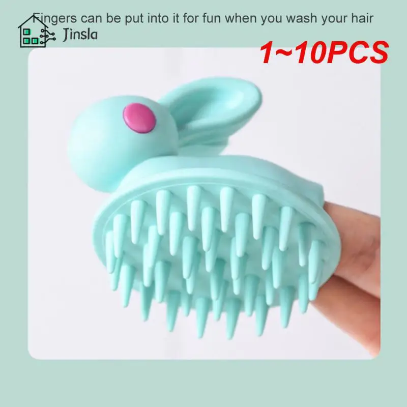 1~10PCS Soft Silicone Dog Brush Pet Shampoo Massager Bath Brush Bathroom Puppy Cat Washing Massage Dispenser Grooming Shower