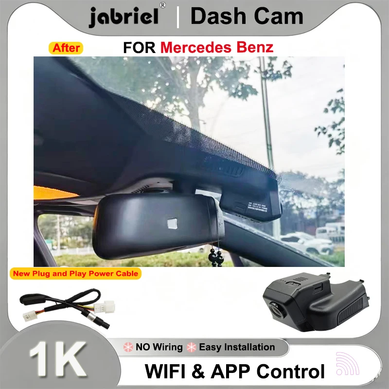 

Jabriel 1K Dash Cam for Mercedes Benz R Class w251 R350 R400 for Mercedes GL x164 x166 ML w164 w166 GL450 ML350 2008 2009 2018