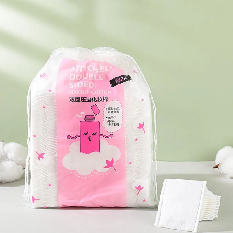 แผ่นสำลีเช็ดเครื่องสำอางคุณภาพสูงแบบใช้แล้วทิ้ง สำหรับทำความสะอาดใบหน้า ละลายและขจัดเครื่องสำอาง