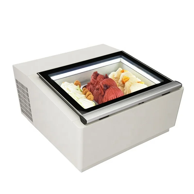 

Small Display Refrigerators Counter Top Showcase Mini Ice Cream Display Freezer