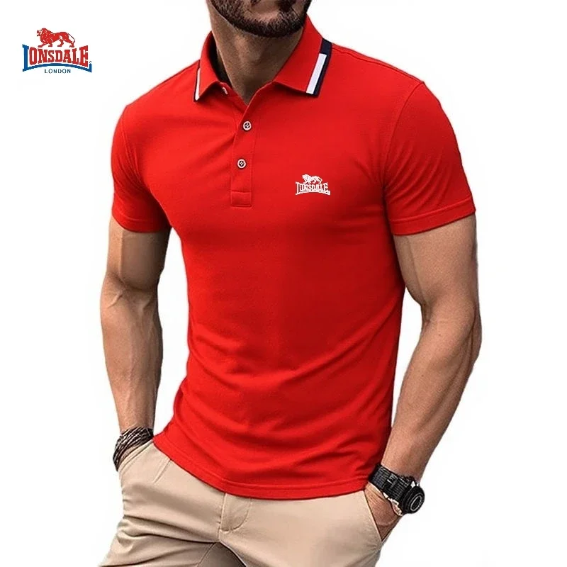 

Men's Casual Fashion Breathable Polo Shirt Comfortable Embroidered Top for Business And Leisure