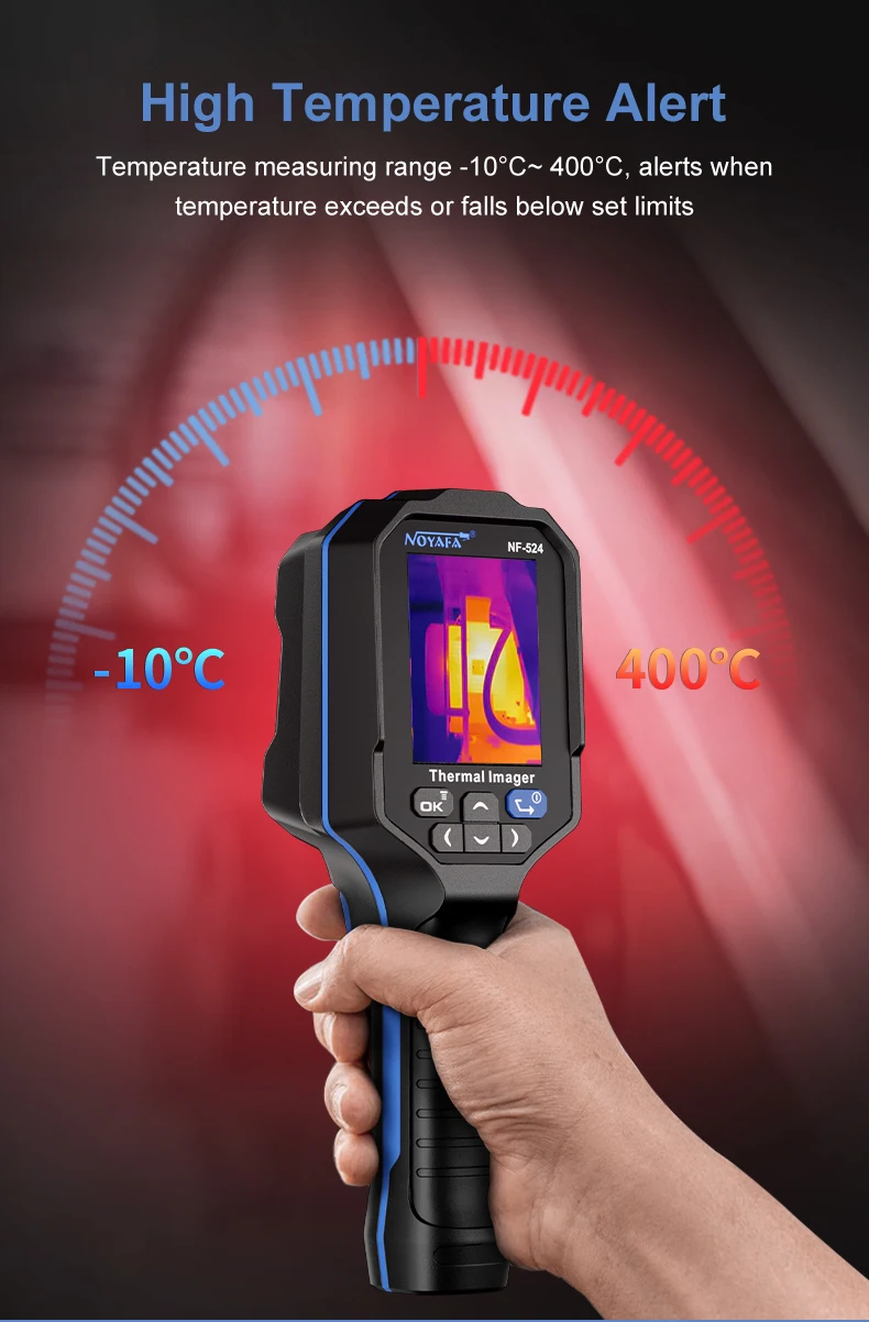 NOYAFA NF-524 Wärmebildkamera für Wasserrohrleck und Leistung, elektrische 120 x 90 tragbare Infrarot-Wärmebildkamera – Detail 15