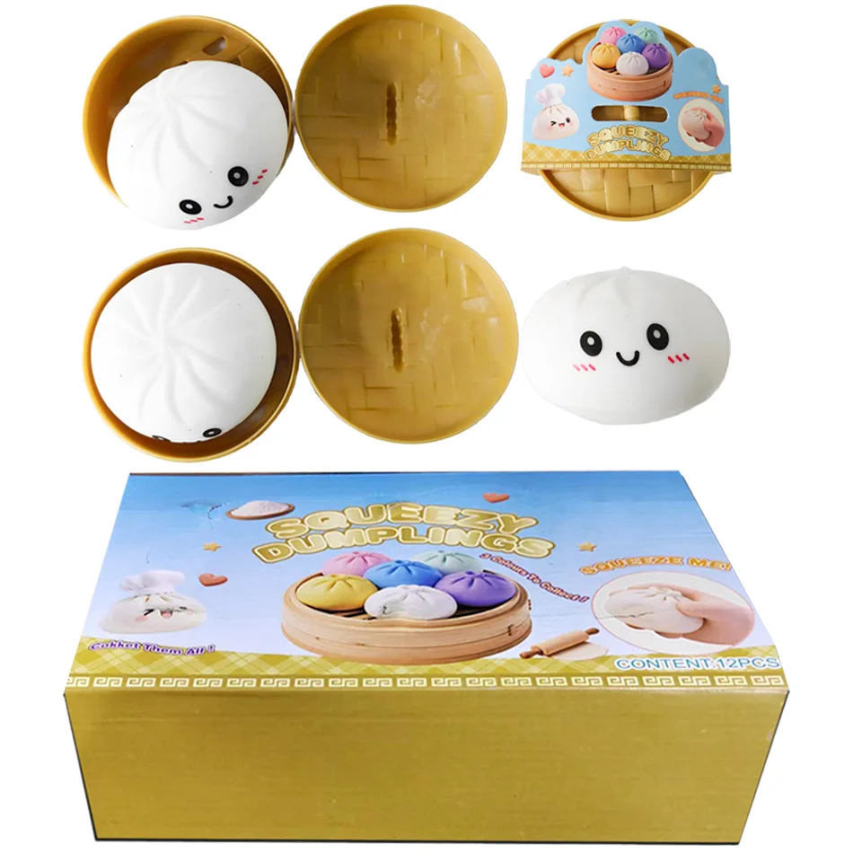 

Мячики-антистресс в форме пельменей, многоразовые, с низким отскоком, декомпрессионные игрушки, уникальные украшения для дома, подарки