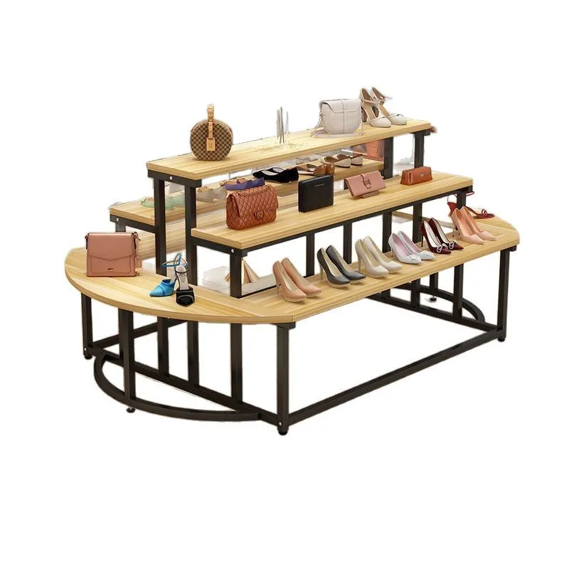 

Shoe store Nakajima display stand Shopping mall bag display rack Shoe rack Flowing water