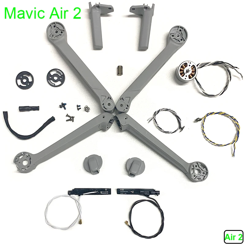 Mavic Air 2 Motor Arm Propellers Motor Shell Front Left Front Right Motor Arm Shell Landing Gears Antennas for DJI Mavic Air 2