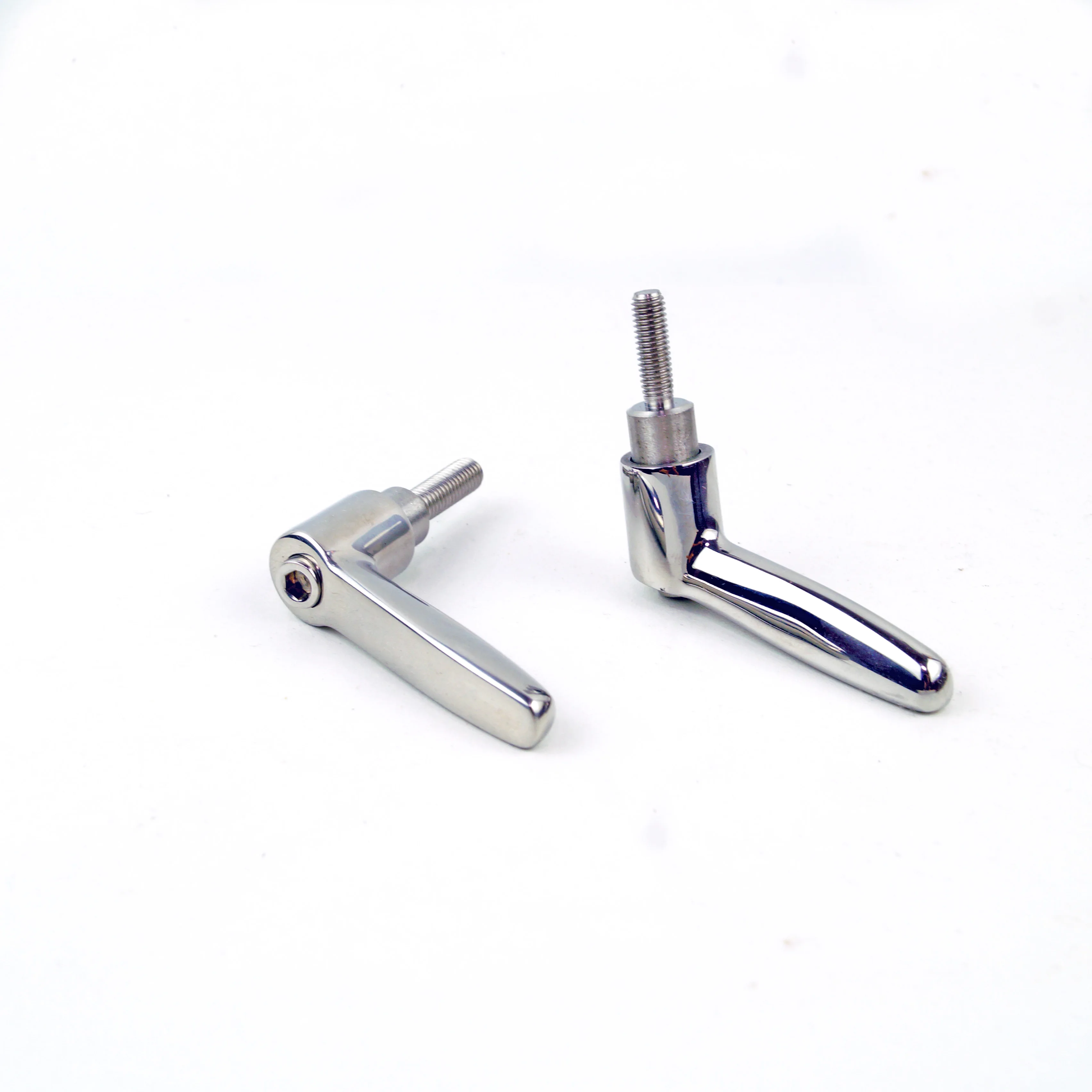 M4 M5 M6 AISI304 Stainless Steel Solid Adjustable Handle, Clamping Levers Tension Levers