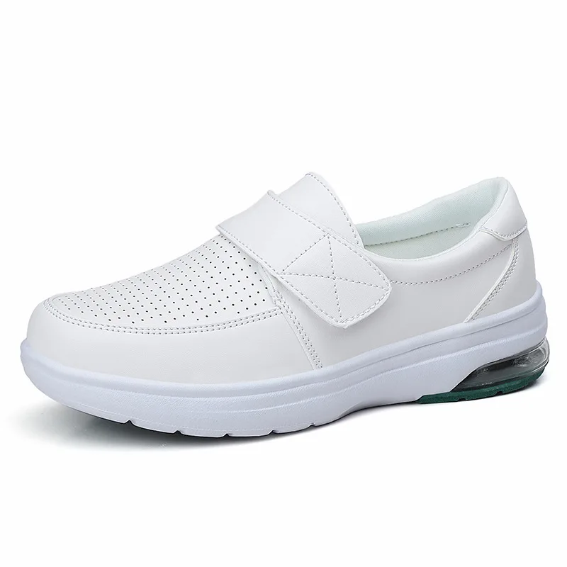 Platform White Shoes Women Casual Comfortable Light Nurse Work Shoes Fashion Slip on Non-slip Loafers Chaussure Femme