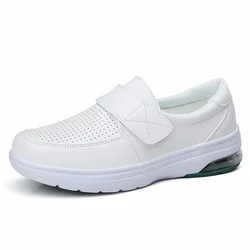 Platform White Shoes Women Casual Comfortable Light Nurse Work Shoes Fashion Slip on Non-slip Loafers Chaussure Femme